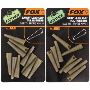 FOX EDGES SAFETY LEAD CLIP TAIL RUBBERS E SLIK 