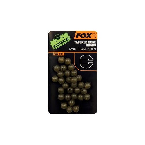 FOX EDGES TAPERED BORE BEADS