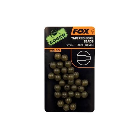 FOX EDGES TAPERED BORE BEADS
