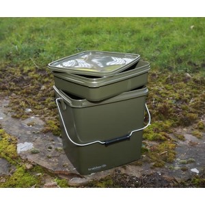 TRAKKER SECCHIO SQUARE CONTAINER OLIVE 13 LT.