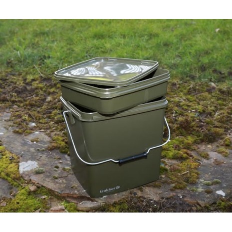 TRAKKER SECCHIO SQUARE CONTAINER OLIVE 13 LT.