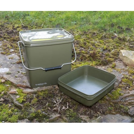 TRAKKER SECCHIO SQUARE CONTAINER OLIVE 13 LT.-0