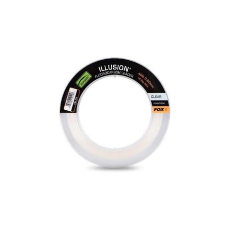 °'FOX ILLUSION FLUOROCARBON LEADERS CLEAR  NEW 24