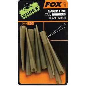 FOX EDGES NAKED LINE POWER GRIP TAIL RUBBERS SIZE 7