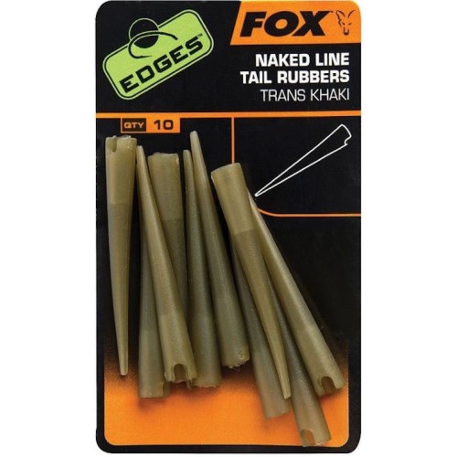FOX EDGES NAKED LINE POWER GRIP TAIL RUBBERS SIZE 7
