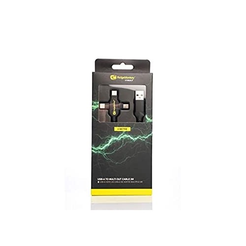 RIDGEMONKEY CAVETTO USB A TO MULTI OUT CABLE 2 MT  (CAVETTO DI 2 MT PER TUTTI I CELLULARI)-0