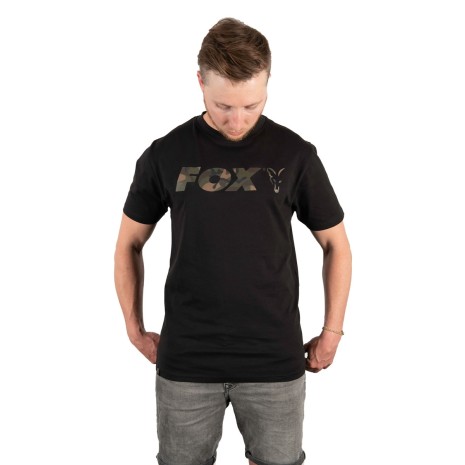 FOX BLACK/CAMO PRINT T-SHIRT 