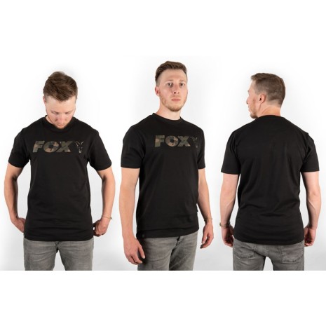 FOX BLACK/CAMO PRINT T-SHIRT -1