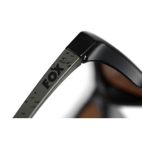 FOX COLLECTION WRAPS GREEN/BLACK BROWN LENS   NEW-0 FOX COLLECTION WRAPS GREEN/BLACK BROWN LENS   NEW-0