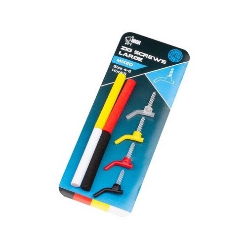 NASH ZIG SCREW MIXED COLOUR  STANDARD O LARGE-0