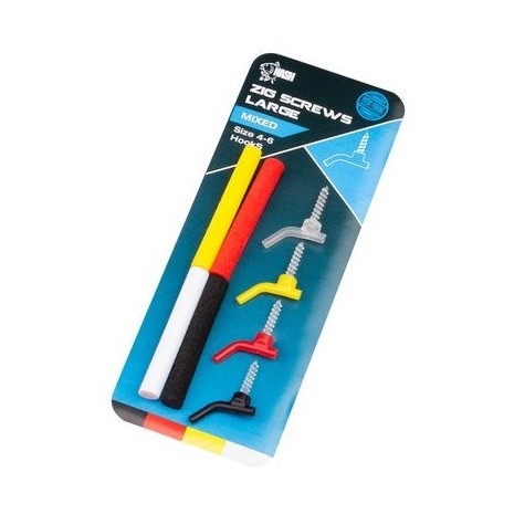 NASH ZIG SCREW MIXED COLOUR  STANDARD O LARGE-0