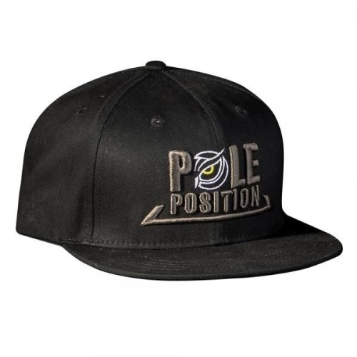 POLE POSITION FLAT CAP BLACK