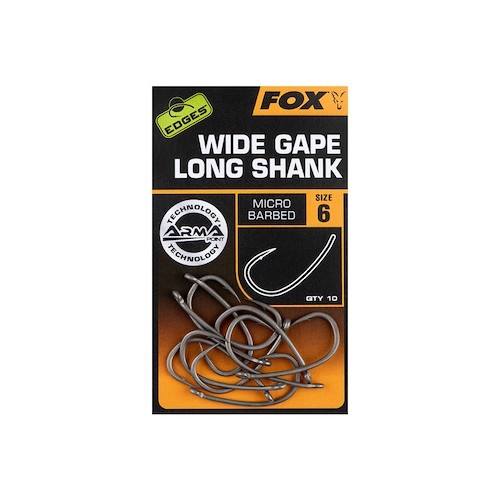 FOX EDGES SUPER WIDE GAPE LONG SHANK   NEW-0