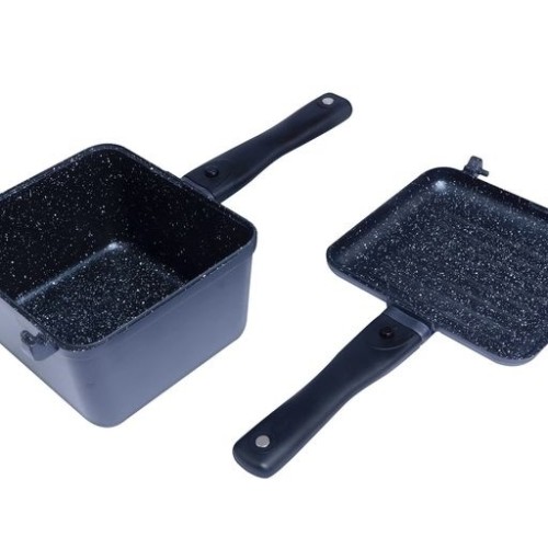 RIDGEMONKEY CONNECT DEEP PAN & GRIDDLE XL GRANITE EDITION-2