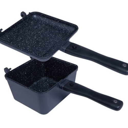 RIDGEMONKEY CONNECT DEEP PAN & GRIDDLE XL GRANITE EDITION-4