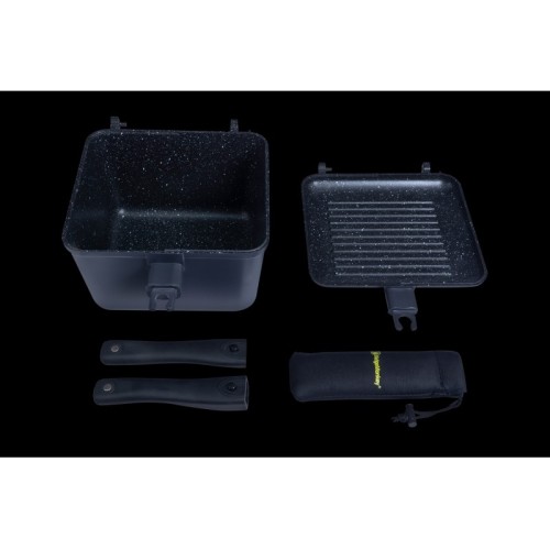 RIDGEMONKEY CONNECT DEEP PAN & GRIDDLE XL GRANITE EDITION-6