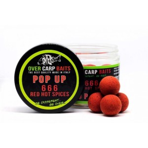 OVER CARP BAITS 666 RED HOT SPICES POP UP