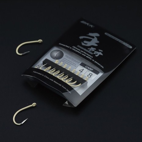 BKK HOOK CARP HAND GROUND PALE YELLOW -0