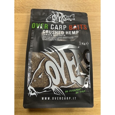 OVER CARP BAITS FARINA DI CANAPA FRANTA CRUSHED HEMP 1 KG.