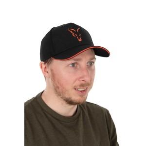 FOX BASEBALL CAP BLACK / ORANGE   NEW