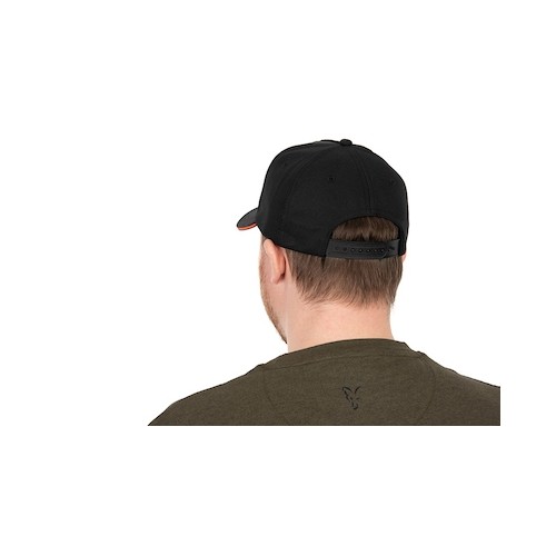 FOX BASEBALL CAP BLACK / ORANGE   NEW-0