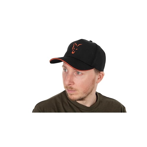 FOX BASEBALL CAP BLACK / ORANGE   NEW-1