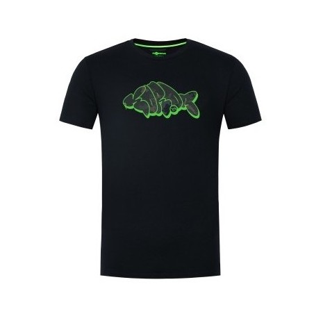 KORDA OUTLINE TEE BLACK T-SHIRT  NEW