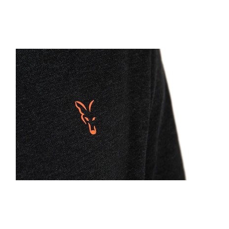 FOX COLLECTION T BLACK / ORANGE T-SHIRT  NEW-1