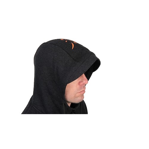 FOX COLLECTION LW HOODY T BLACK / ORANGE   NEW-0