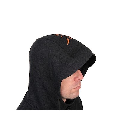 FOX COLLECTION LW HOODY T BLACK / ORANGE   NEW-0