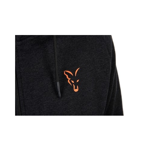 FOX COLLECTION LW HOODY T BLACK / ORANGE   NEW-1