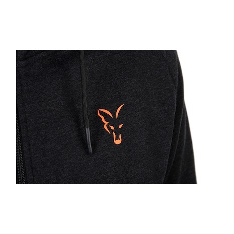 FOX COLLECTION LW HOODY T BLACK / ORANGE   NEW-1