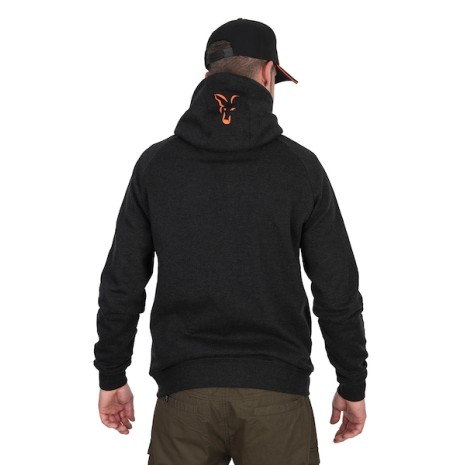 FOX COLLECTION LW HOODY T BLACK / ORANGE   NEW-2