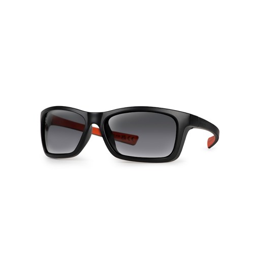 FOX COLLECTION WRAPS BLACK/ORANGE GREY LENS   NEW-1