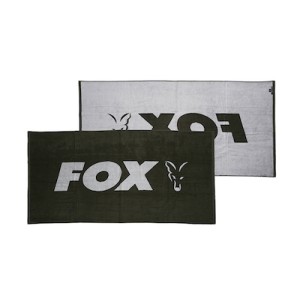 FOX BEACH TOWEL ASCIUGAMANO VERDE/ARGENTO