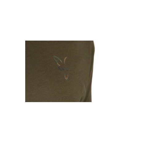 FOX KHAKI FOX HEAD LOGO T-SHIRT-0