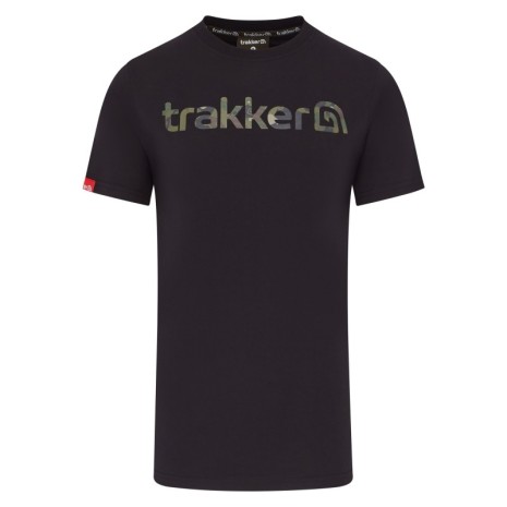 TRAKKER CR LOGO T-SHIRT BLACK CAMO   NEW
