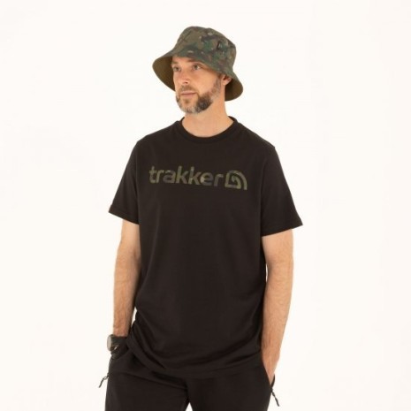 TRAKKER CR LOGO T-SHIRT BLACK CAMO   NEW-0