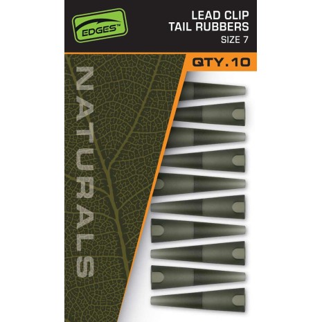 FOX EDGES NATURALS LEAD CLIP TAIL RUBBER   NEW