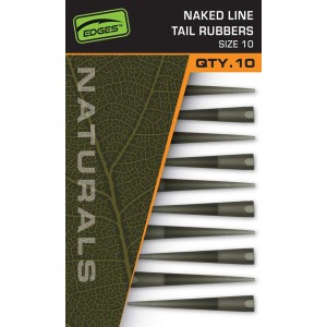 FOX EDGES NATURALS NAKED LINE TAIL RUBBERS SIZE 10   NEW