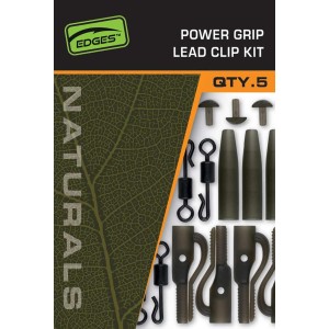 FOX EDGES NATURALS POWER GRIP LEAD CLIP KIT  NEW