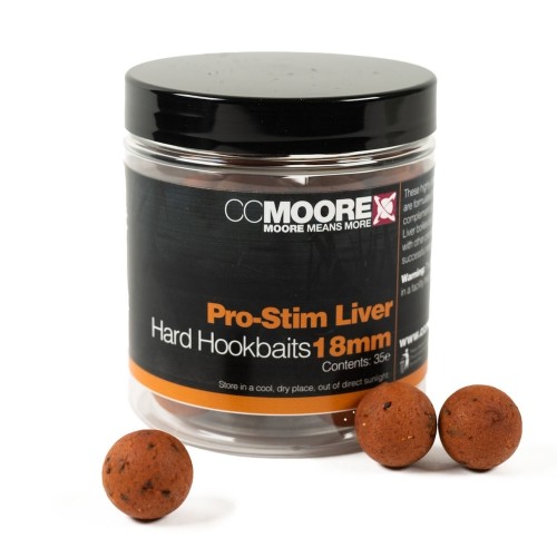 **CCMOORE PRO-STIM LIVER HARD HOOKBAITS-0