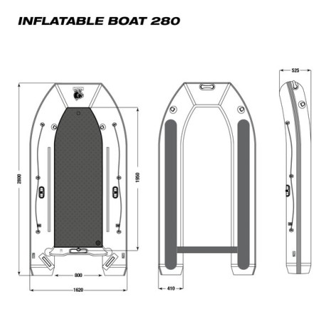 NASH GOMMONE BOAT LIFE INFLATABLE BOATS 280    NEW 2024-1