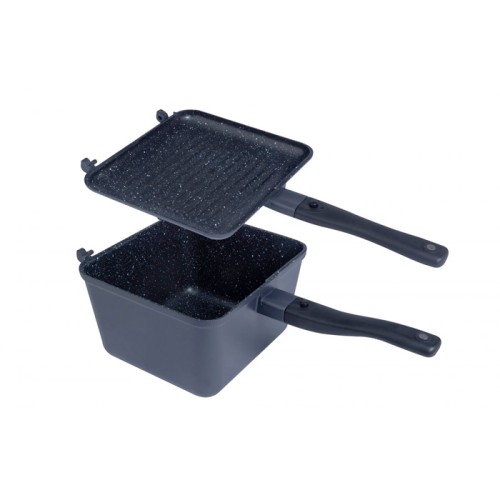 RIDGEMONKEY CONNECT DEEP PAN & GRIDDLE GRANITE EDITION-2