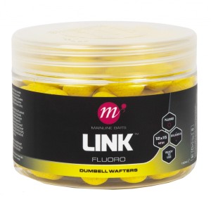 MAINLINE LINK FLUORO DUMBELL WAFTERS 12 X 15 MM YELLOW