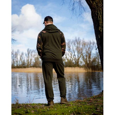 FOX LW KHAKI/CAMO SPLIT ZIP HOODY-1