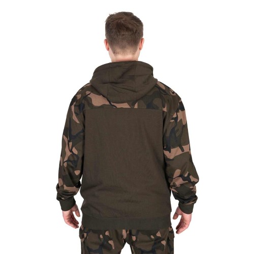 FOX LW KHAKI/CAMO SPLIT ZIP HOODY-5