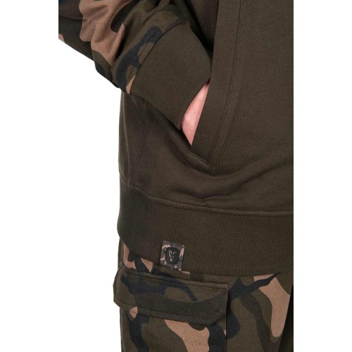 FOX LW KHAKI/CAMO SPLIT ZIP HOODY-9