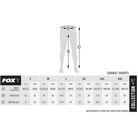 FOX COLLECTION COMBAT SHORTS BLACK/ORANGE  ULTIMA TAGLIA S-0