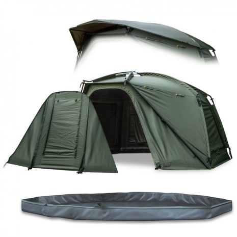 SOLAR SP UNI SPIDER BIVVY COMPLETO + PANNELLO FRONTALE + PAVIMENTO ZIPPATO  NEW-0
